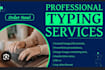 type and convert handwritten, scanned or PDF documents into editable word