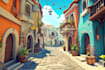 design awesome environment concept art fantasy illustration