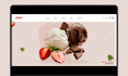 design ice cream shopify store ice cream shop chocolate store ice cream website