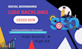 create 1200 high quality social bookmarking backlinks
