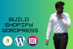 design and develop a responsive shopify and  wordpress