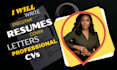 write executive resumes, cover letters, and professional cvs