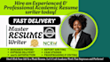 write job winning resume, cover letter, linkedin profile that will land jobs