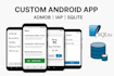 develop a custom app with admob, inapp purchases and sqlite