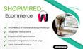 build shopwired ecommerce website redesign shopwired store custom page build