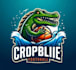make creative esport football beach crocodile logo