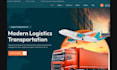 build logistic website towing service website trucking, freight, cargo website