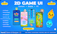 design high quality 2d game UI and UX for mobile or PC games