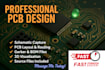 design pcb circuit, create pcb schematic, fabrication gerber and bom