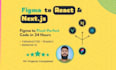 convert figma psd files to react nextjs html css websites or web app