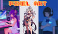 do pixel art character , assets looping lofi animation  8bit 16bit animated gif