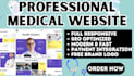 create medical website home care website dental medical hospital