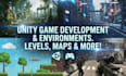 do unity game development, unity game, game environment design, game level, map
