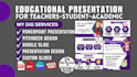 design urgent educational powerpoint presentation, pitch deck, business plans