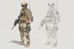 draw military themed illustrations