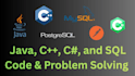 code in java, cpp, c sharp and sql for your programming projects