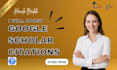 increase google scholar citations, journals, backdated citations