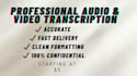 transcribo tus audios o videos a texto editable
