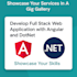 develop a full stack web application with angular and dotnet