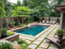 o landscape garden design, terrace, pool, patio, backyard