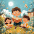 create colourful children book illustrations