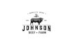 design unique beef farm logo