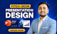 do presentation design, pitch deck, google slides, powerpoint and canva design