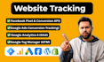 setup google analytics 4, GTM, and advanced event tracking