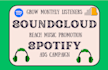 do spotify monthly listeners and soundcloud monthly listeners
