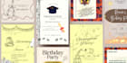 create outstanding  elegant birthday and graduation cards