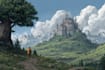 draw fantasy concept landscape illustrations