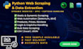 be your python web scraper API data extractor and web crawler