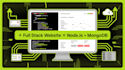 develop a full stack website with frontend and backend