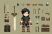 create simple 2d game characters