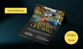 design professional flyer and business card with qr code