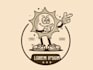 design super parody logo with satisfaction guaranteed