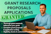 do grant research grant proposal grant application government contract rfp rfq