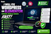 fix wordpress or elementor errors, bugs, and issues fast