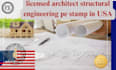 licensed architect structural engineering pe stamp in alaska california lowa