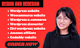 create redesign fix wordpress website using elementor divi godaddy woocommerce