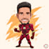 design premium superhero caricature character