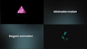 create a minimalist logo animation