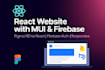 build a reactjs website using redux, firebase, figma, xd to react js