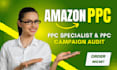 audit and manage amazon ppc and amazon ads campaign