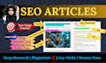 do any niche high quality SEO blog writing and article writing