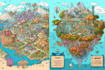 create event, tourist, and fantasy map illustration