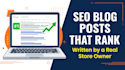 write SEO blog posts and articles that rank your ecommerce website
