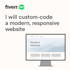 develop a custom responsive website from your design