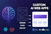 be your full stack web application and front end developer for ai software