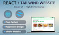 build a custom react website with tailwind CSS